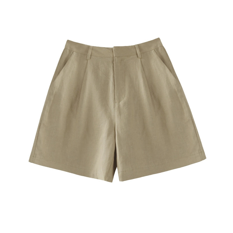 Structured Suit V-Neck Vest Shorts Set-Up
