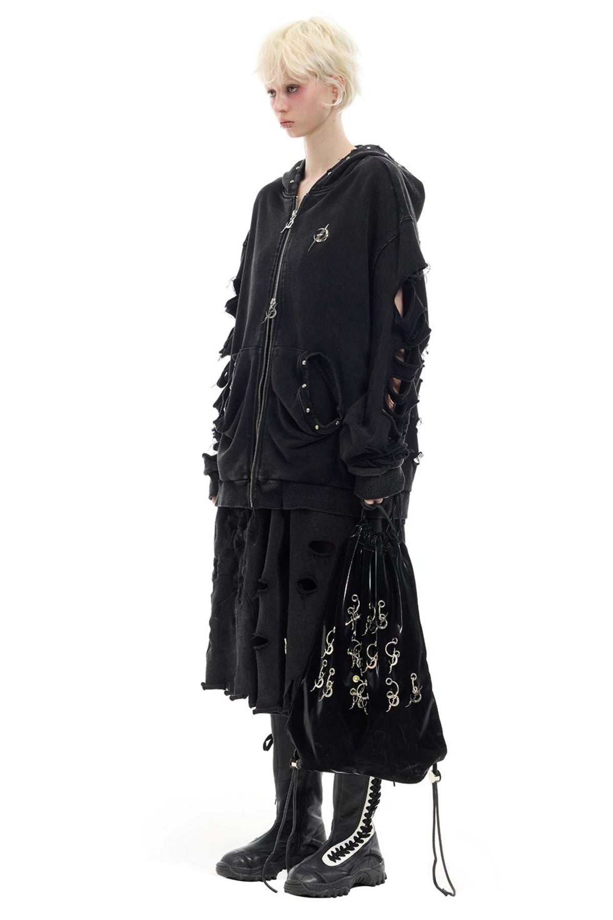 Studded Hole Hoodie