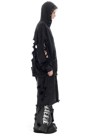 Studded Hole Hoodie