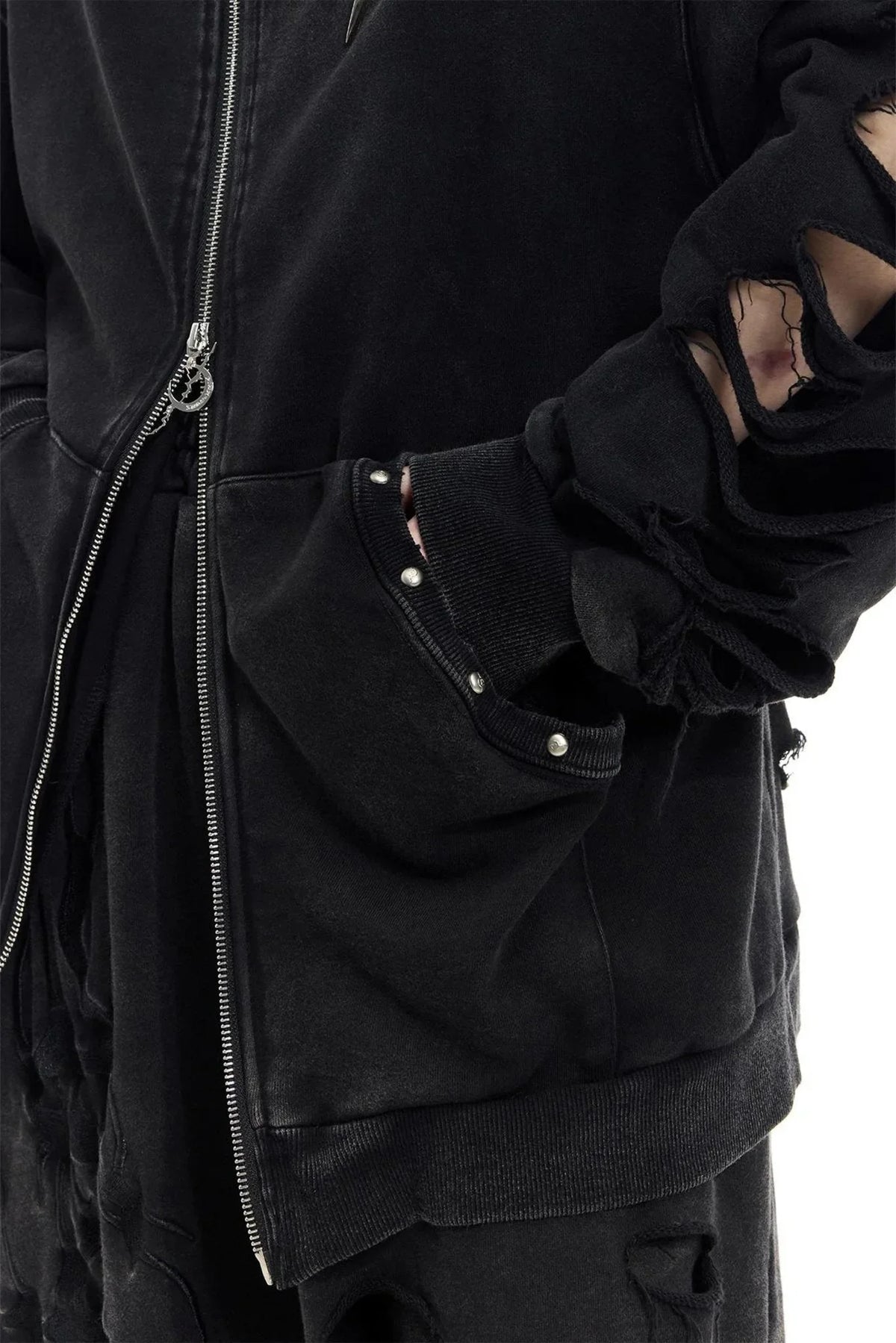 Studded Hole Hoodie