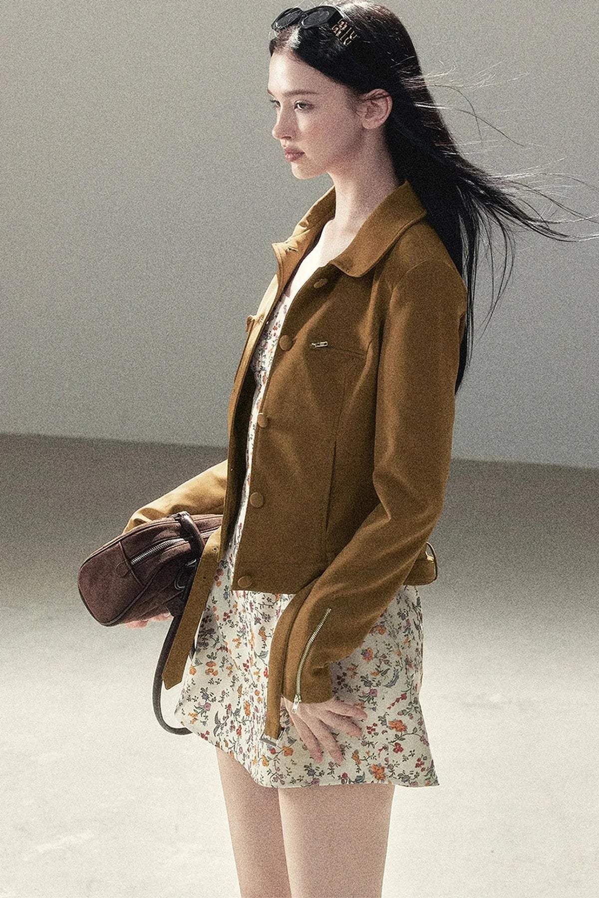 Style PU Suede Short Jacket