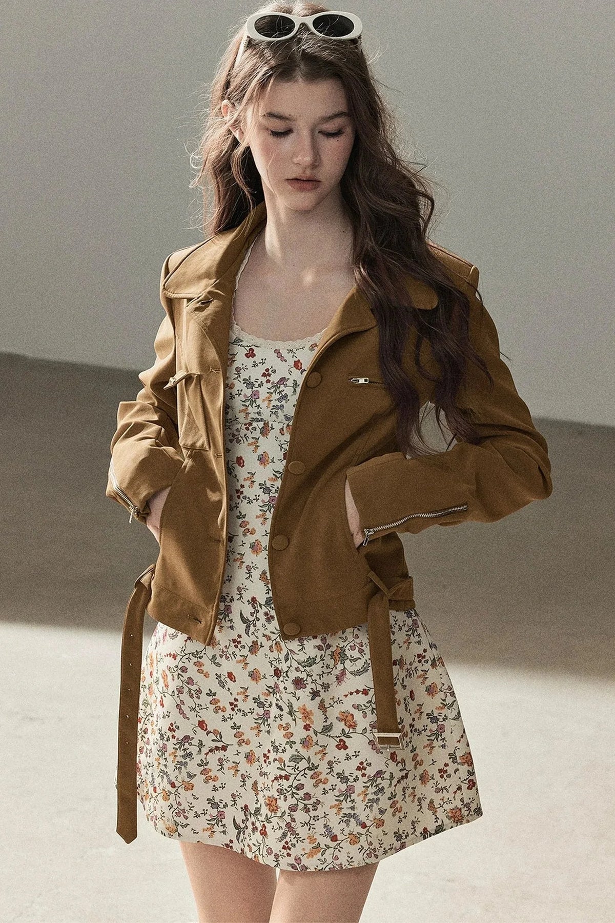 Style PU Suede Short Jacket
