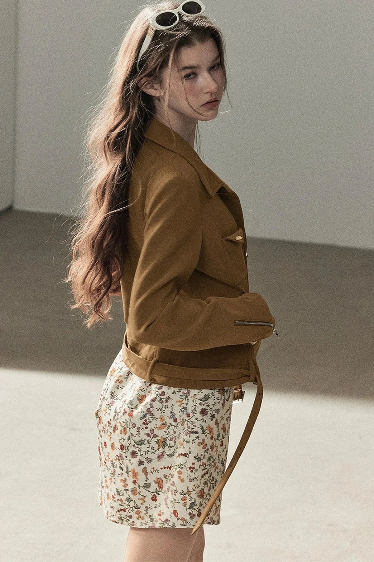Style PU Suede Short Jacket