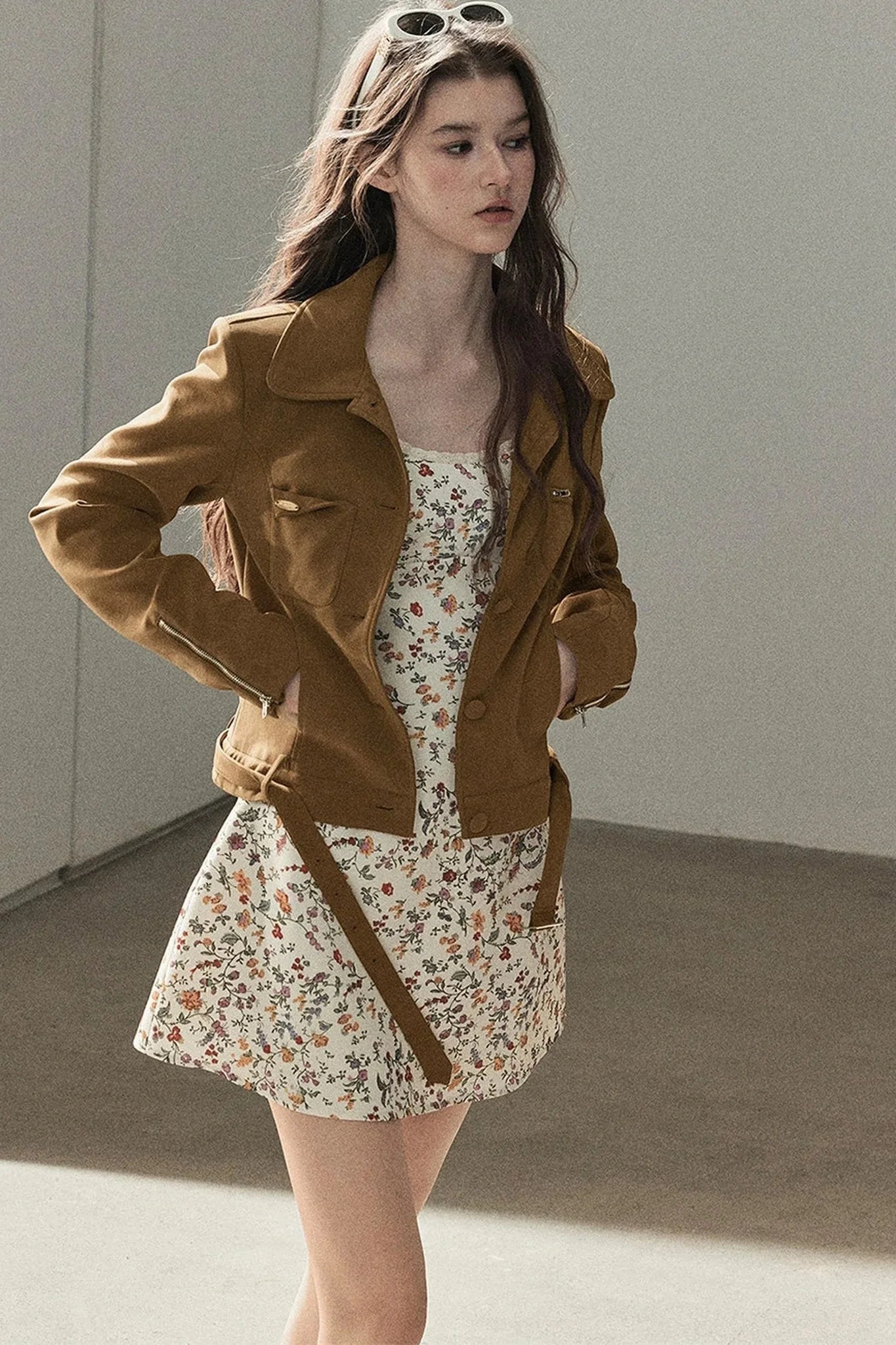 Style PU Suede Short Jacket