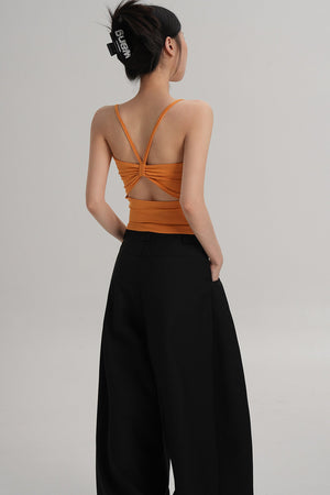 Stylish Backless Camisole Top