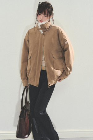 Suede Vintage Biker Jacket