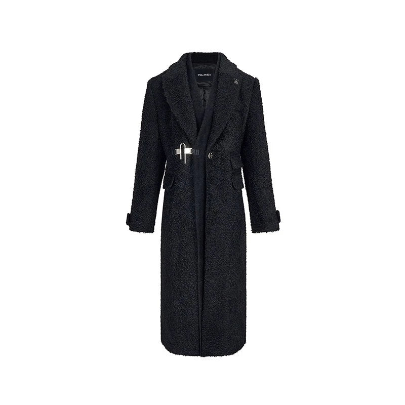 Suit collar wool coat