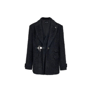 Suit collar wool coat