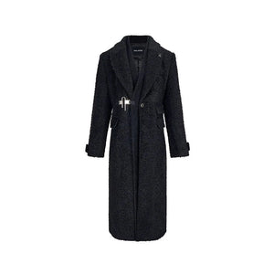 Suit collar wool coat