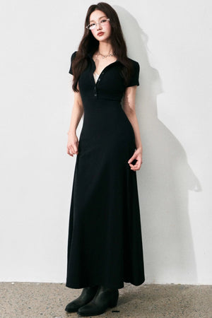 Summer A-Line Polo Dress
