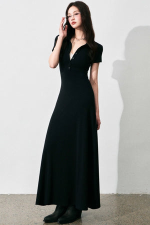 Summer A-Line Polo Dress