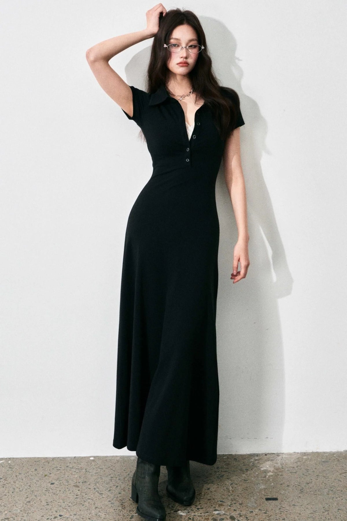 Summer A-Line Polo Dress