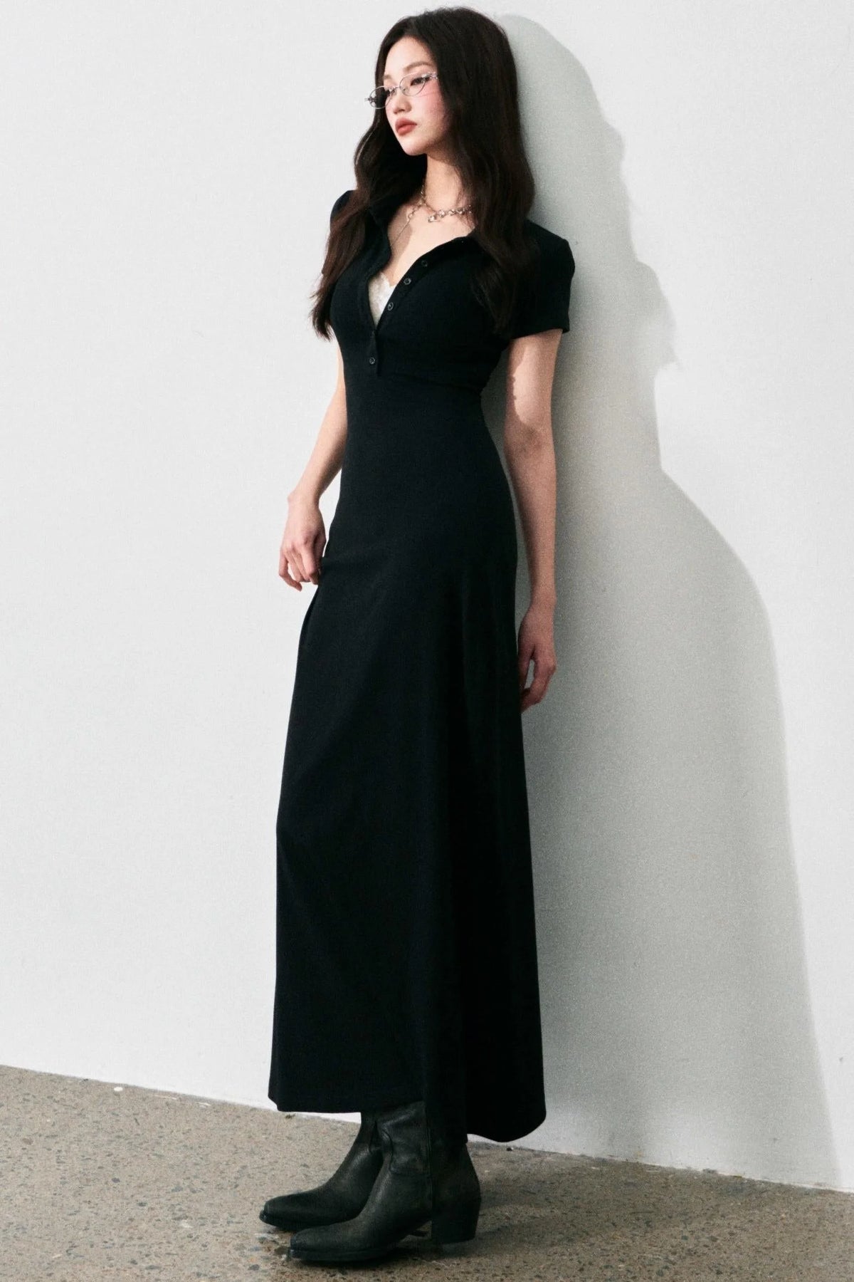 Summer A-Line Polo Dress