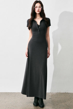 Summer A-Line Polo Dress