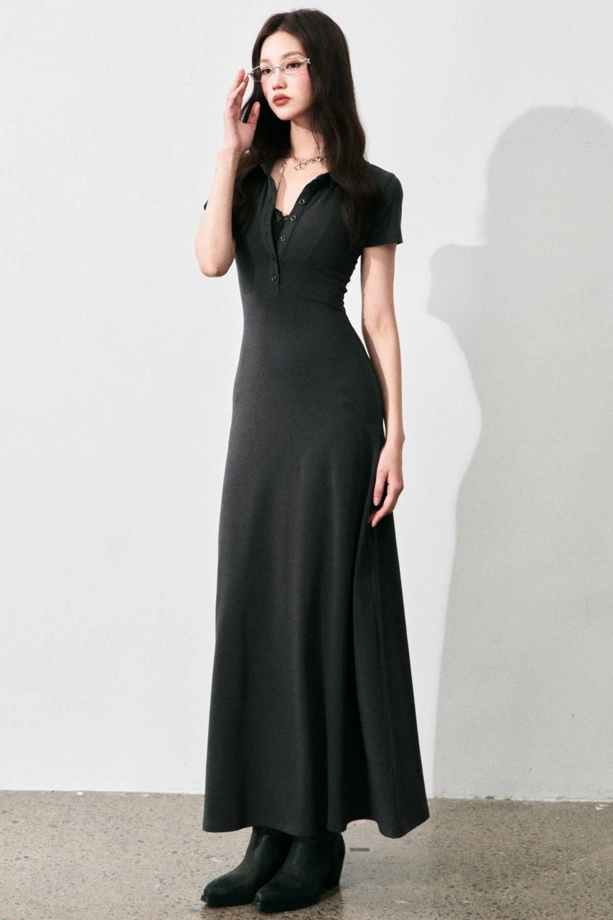 Summer A-Line Polo Dress