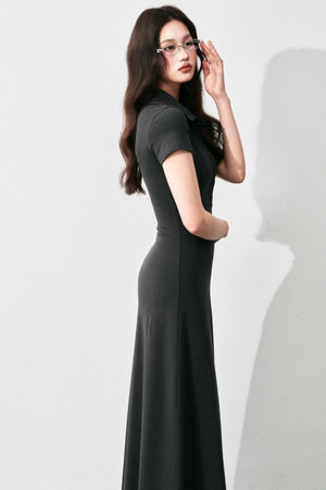 Summer A-Line Polo Dress
