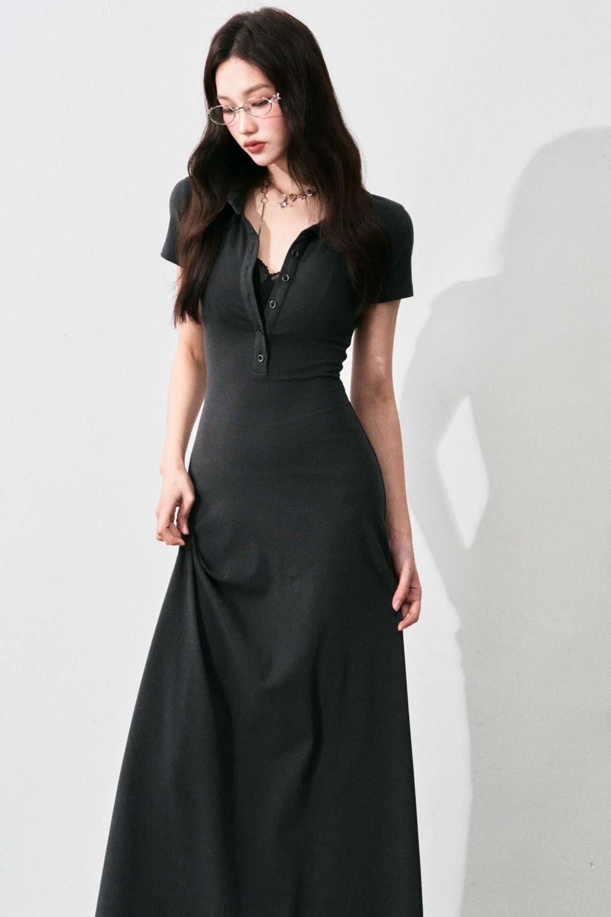 Summer A-Line Polo Dress