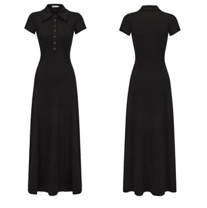 Summer A-Line Polo Dress