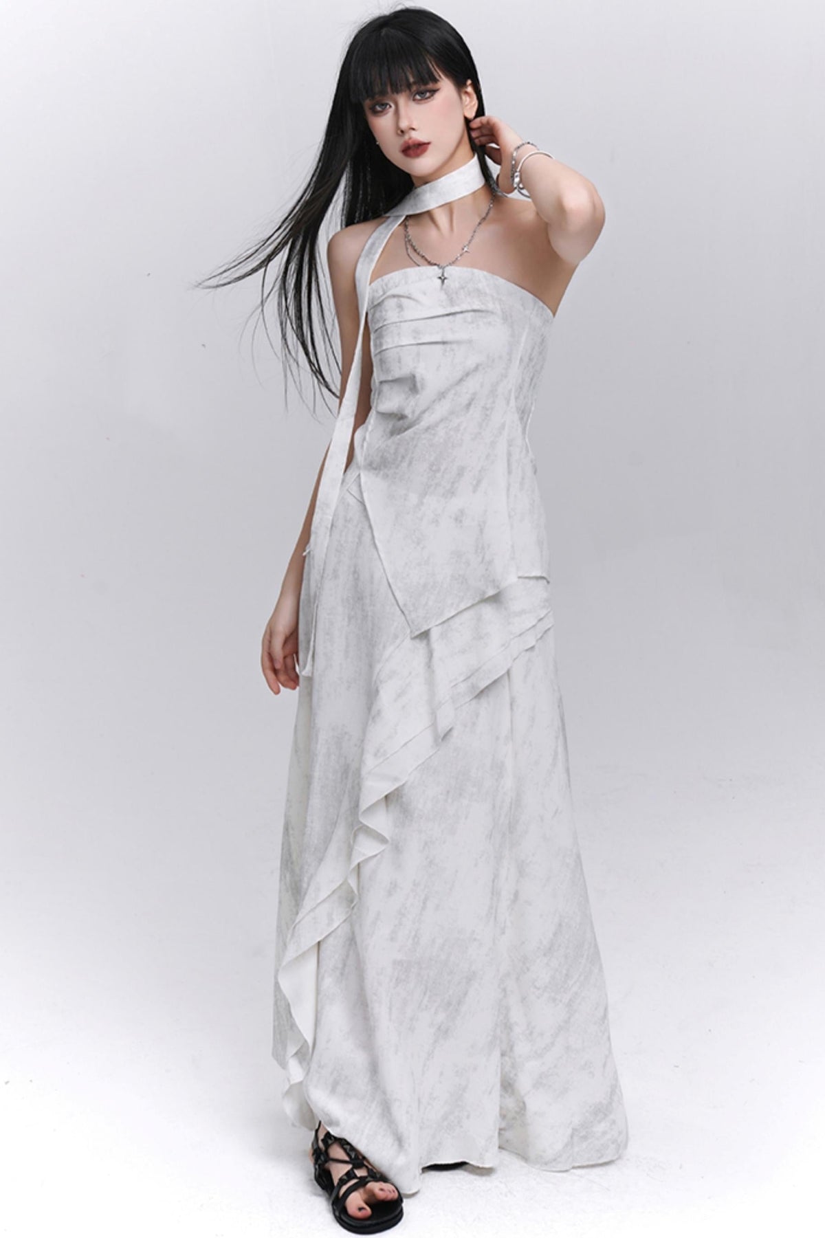 Summer Aesthetic Halter Skirt Set-Up