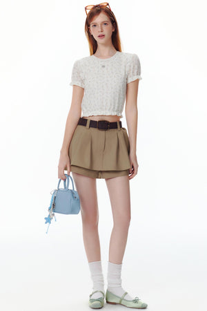 Summer Blossom Knit Tee