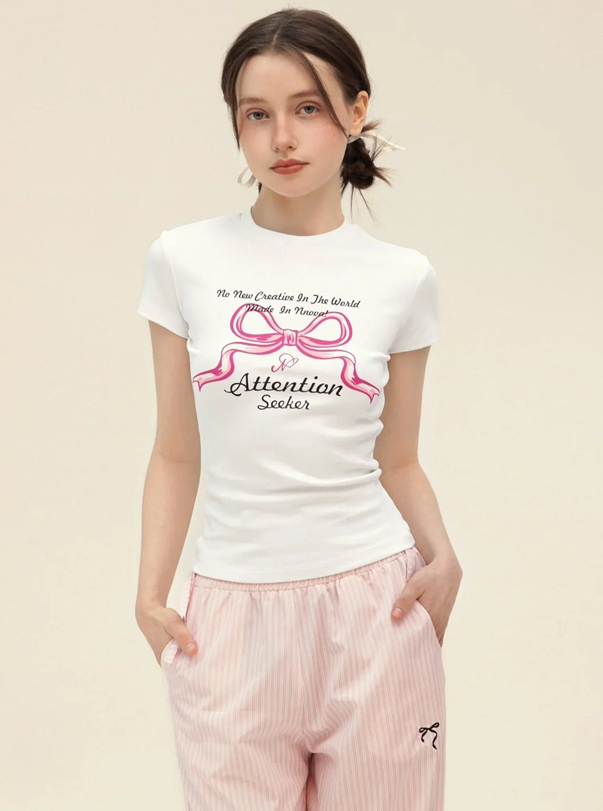 Summer Bow Print T-Shirt
