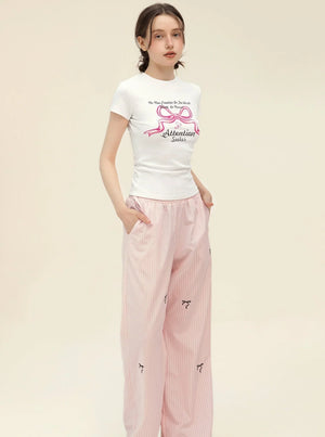 Summer Bow Print T-Shirt