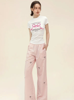 Summer Bow Print T-Shirt