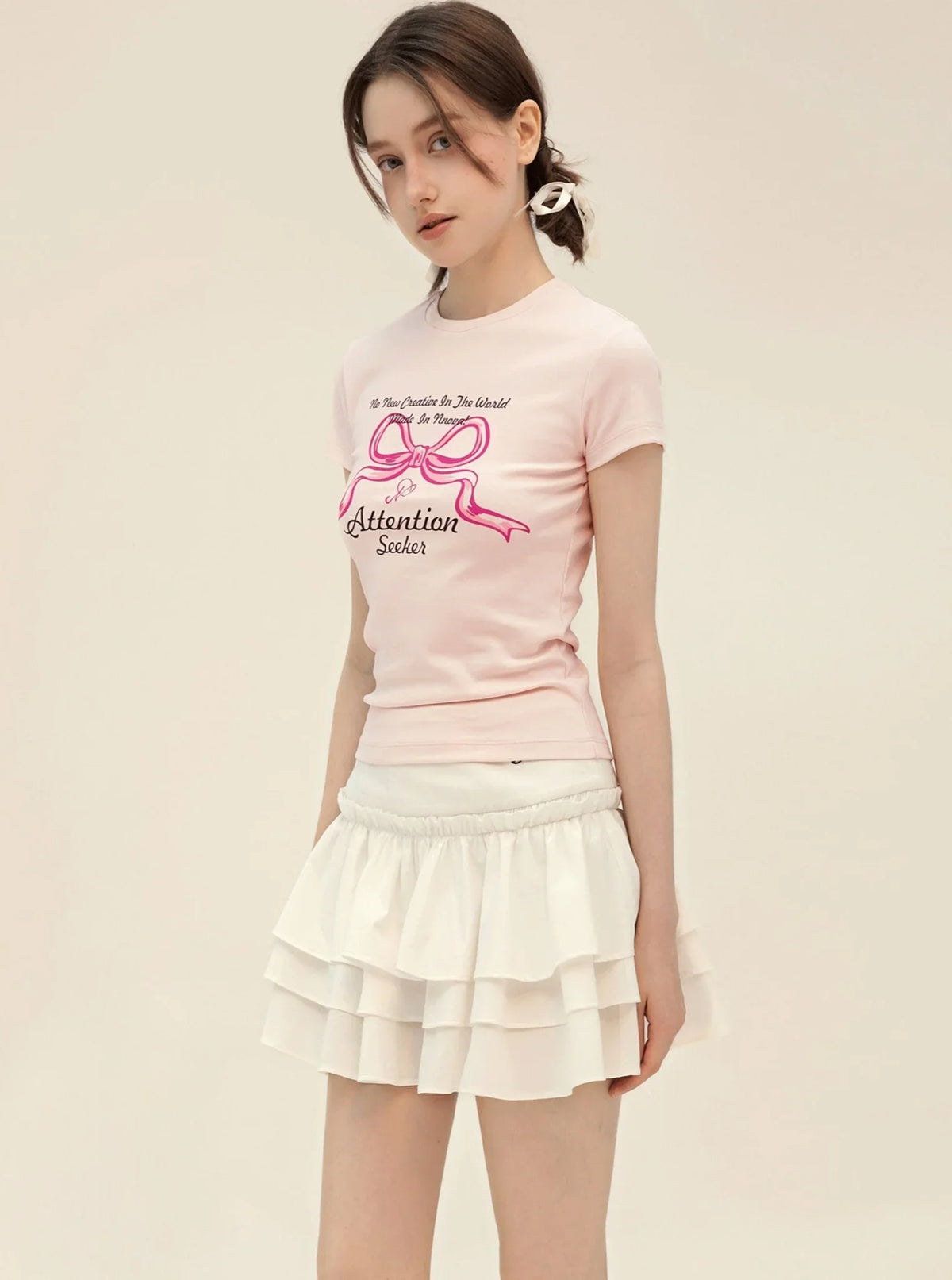 Summer Bow Print T-Shirt