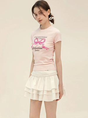Summer Bow Print T-Shirt