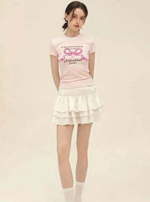 Summer Bow Print T-Shirt