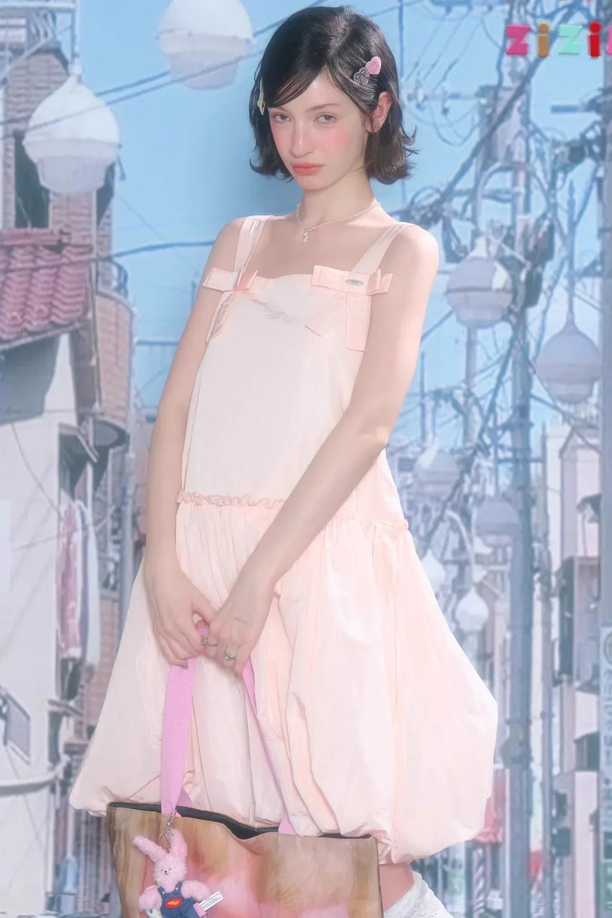 Summer Bow-Tie Camisole Dress