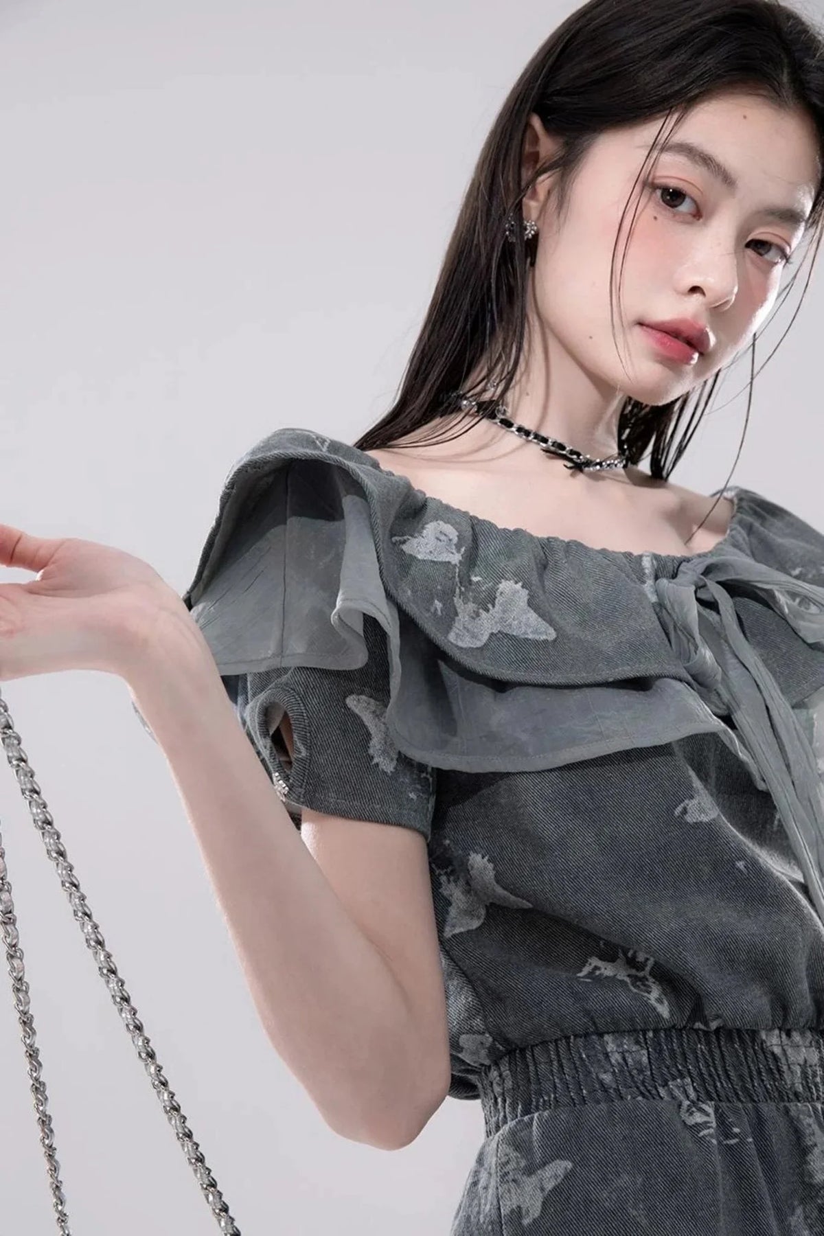 Summer Butterfly Denim Dress