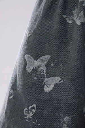Summer Butterfly Denim Dress