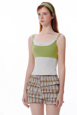 Summer Colorblock Beaded Tank