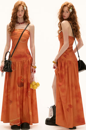 Summer Elegance Strapless Dress