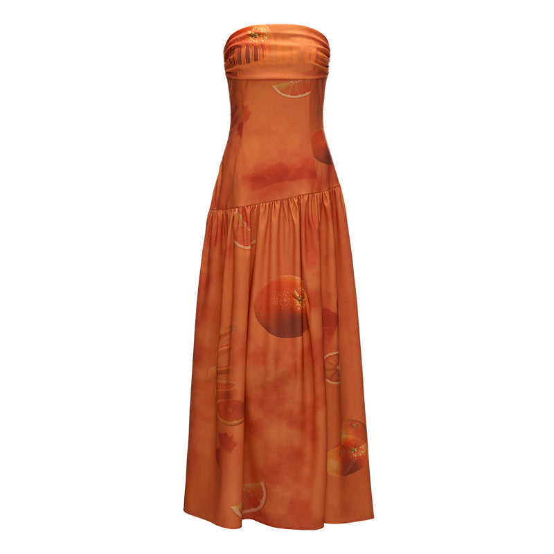Summer Elegance Strapless Dress