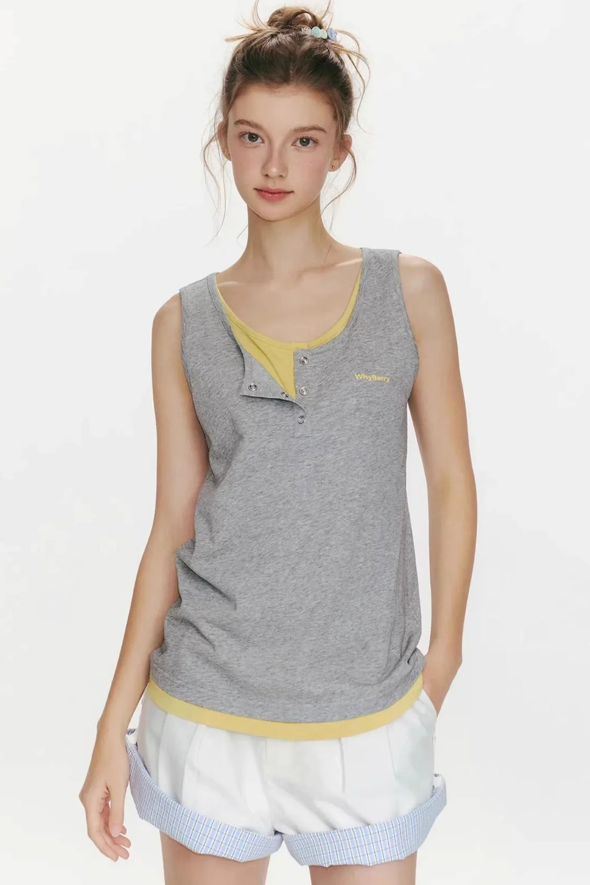Summer Flavor Color-Blocked Vest