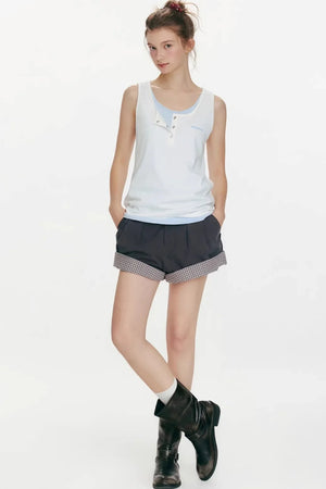 Summer Flavor Color-Blocked Vest