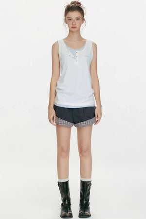 Summer Flavor Color-Blocked Vest