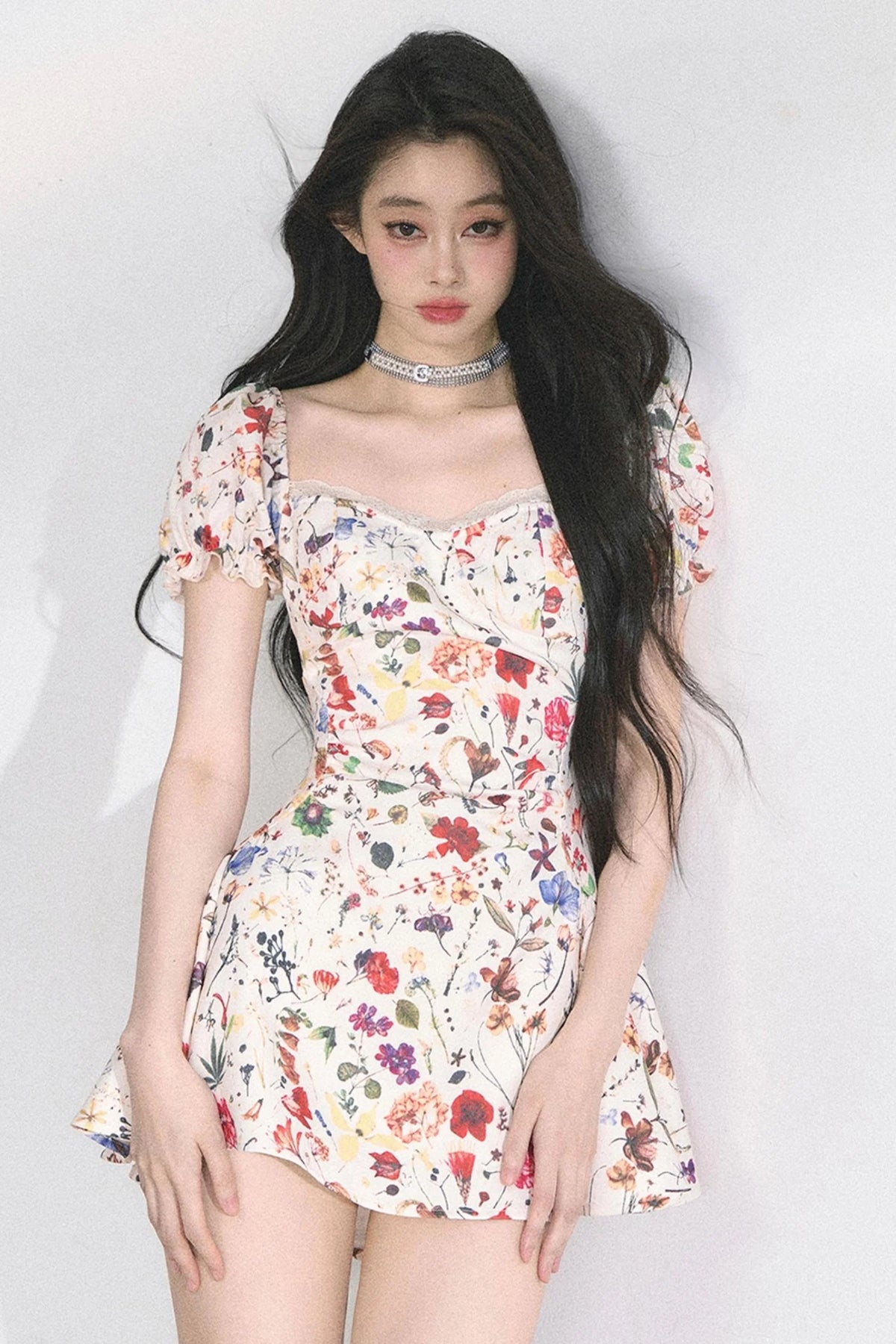 Summer Floral Lace Dress