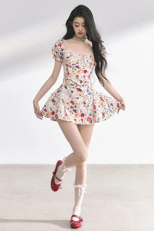 Summer Floral Lace Dress