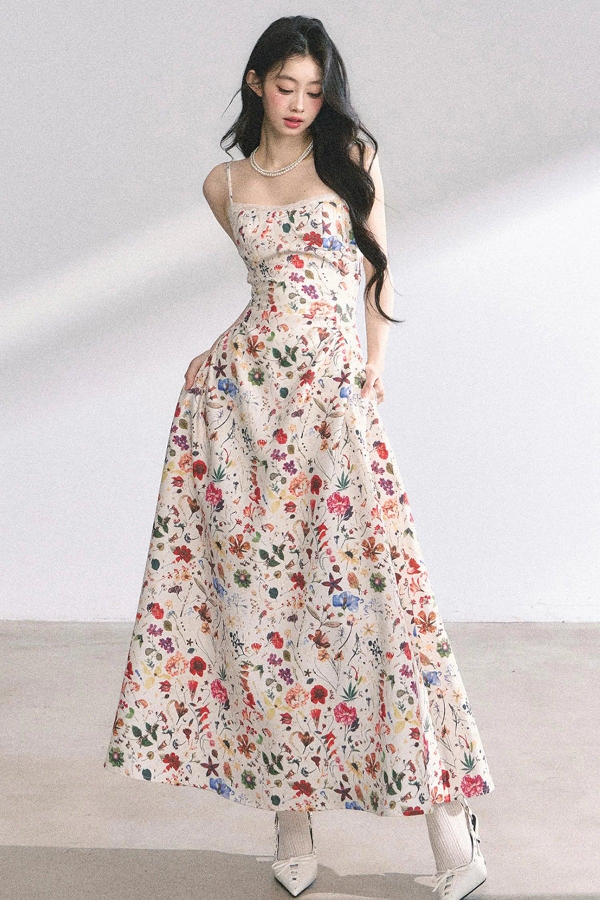 Summer Floral Lace Dress