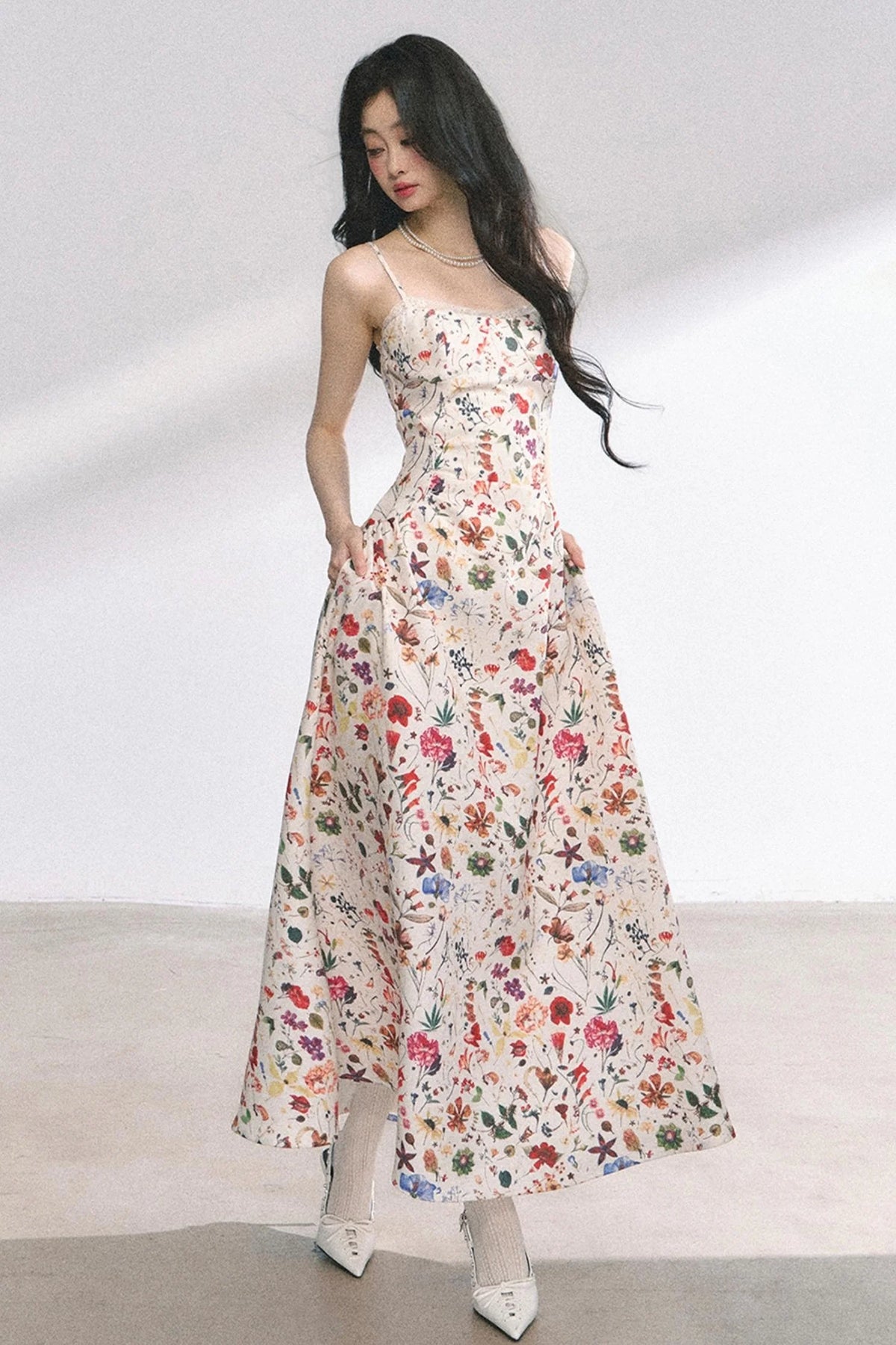 Summer Floral Lace Dress