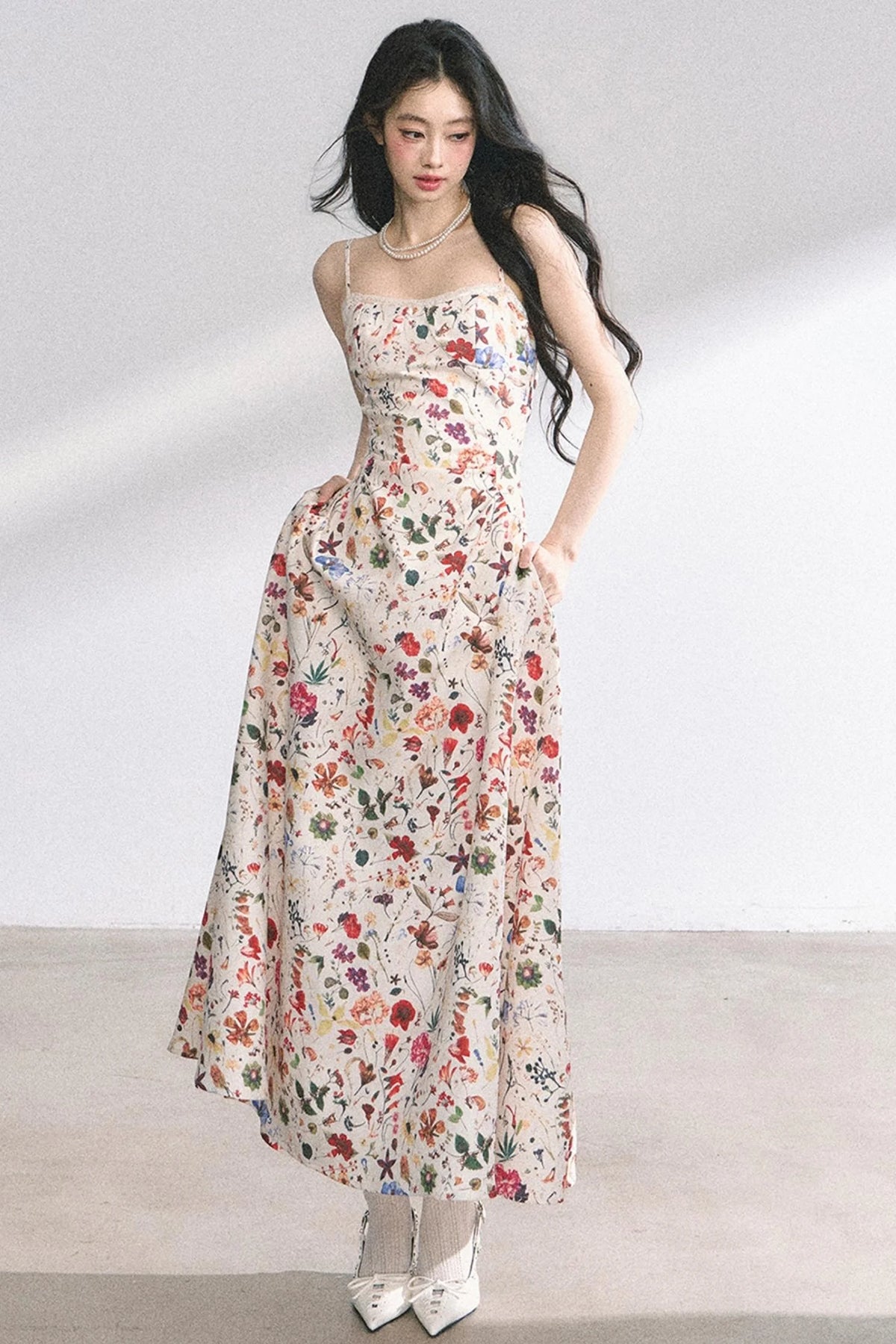 Summer Floral Lace Dress