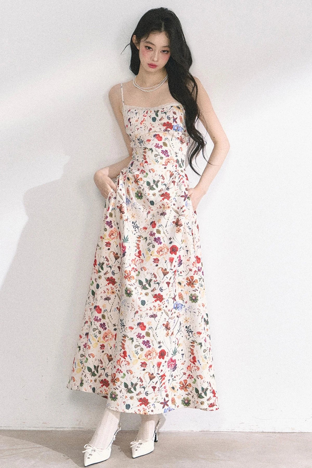 Summer Floral Lace Dress