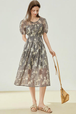 Summer Floral Tencel Dress
