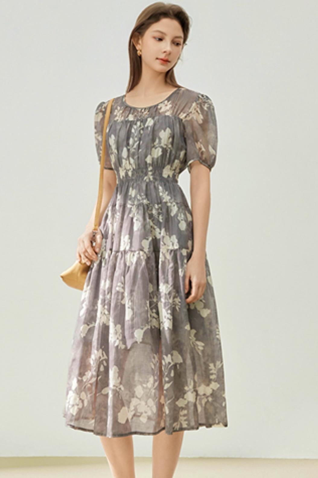 Summer Floral Tencel Dress