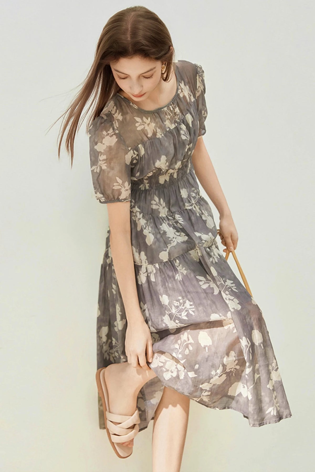 Summer Floral Tencel Dress