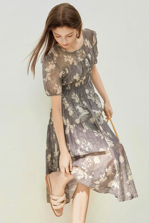 Summer Floral Tencel Dress
