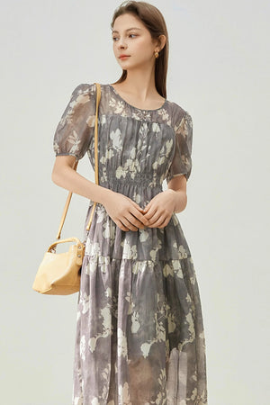 Summer Floral Tencel Dress